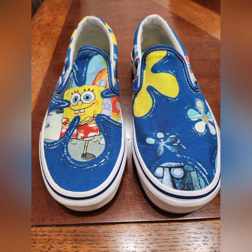 Vans X SpongeBob SquarePants Slide Ons 'AlohaBob'